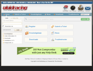 support.vividracing.com screenshot