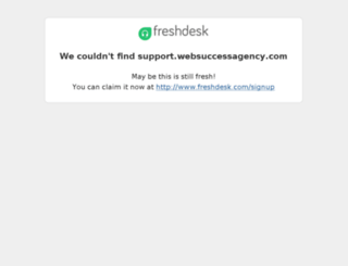 support.websuccessagency.com screenshot