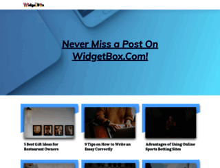 support.widgetbox.com screenshot