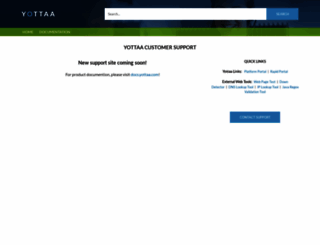 support.yottaa.com screenshot