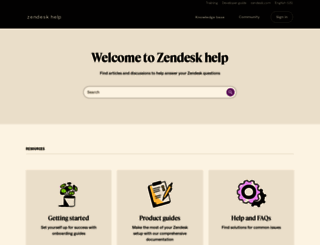 support.zendesk.com screenshot
