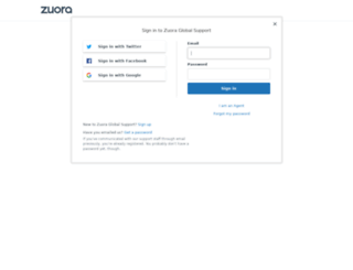 support.zuora.com screenshot