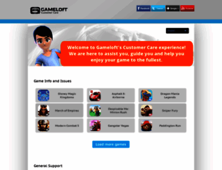 support2.gameloft.com screenshot