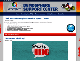 supportcenter.demosphere.com screenshot