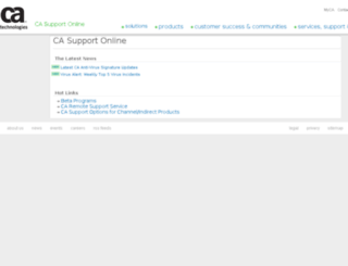 supportconnectw.ca.com screenshot