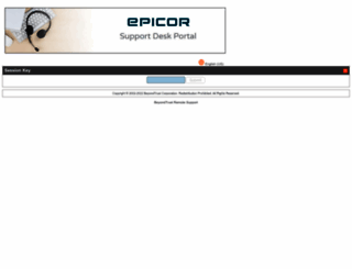 supportdesk.epicor.com screenshot
