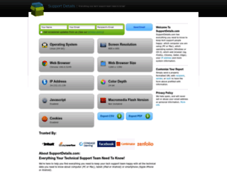 supportdetails.com screenshot