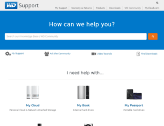 supportdownloads.wdc.com screenshot