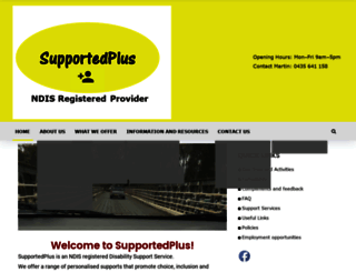 supportedplus.com.au screenshot