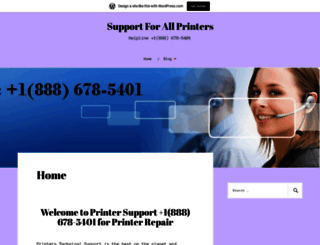 supportforallprinters.wordpress.com screenshot