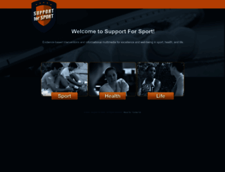 supportforsport.org screenshot
