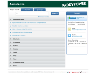 supporto.paddypower.it screenshot