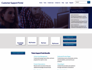 supportportal.gemalto.com screenshot