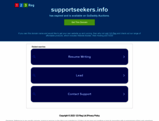 supportseekers.info screenshot