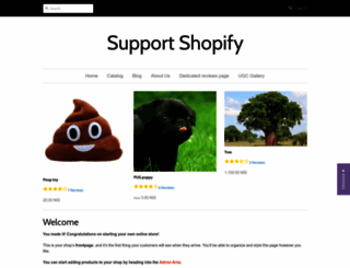 supportshopify.myshopify.com screenshot