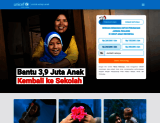 supportunicefindonesia.org screenshot