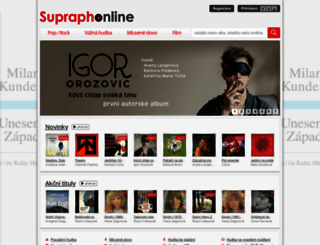 supraphonline.cz screenshot