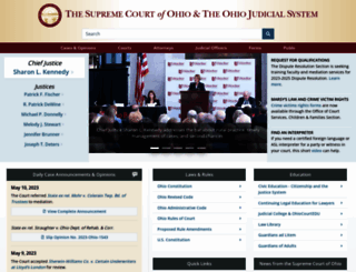 supremecourt.ohio.gov screenshot