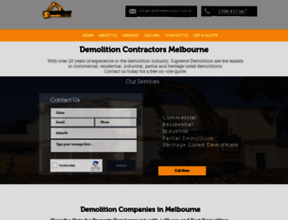 supremedemolition.com.au screenshot