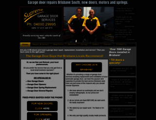 supremegaragedoors.com.au screenshot