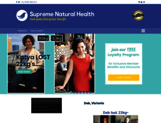 supremenaturalhealth.com.au screenshot