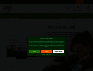 supremepetfoods.com screenshot