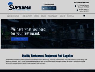 supremerestaurantequipment.com screenshot