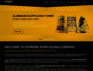 supremescaffolding.com screenshot