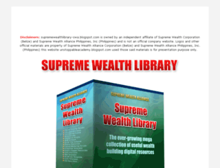supremewealthlibrary.com screenshot