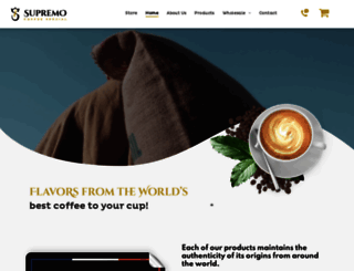 supremocoffee.com screenshot
