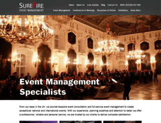 surefire-events.com screenshot