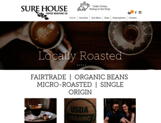surehousecoffee.com screenshot