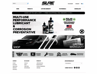 suremotorsports.com screenshot