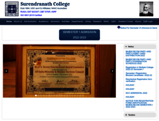 surendranathcollege.org screenshot