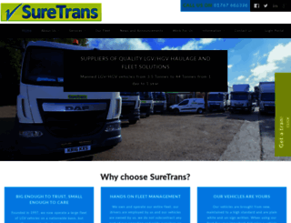 suretrans.co.uk screenshot