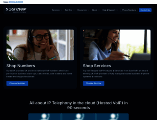 surevoip.co.uk screenshot