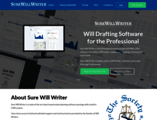 surewillwriter.com screenshot