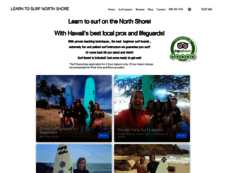 surf-northshore.com screenshot