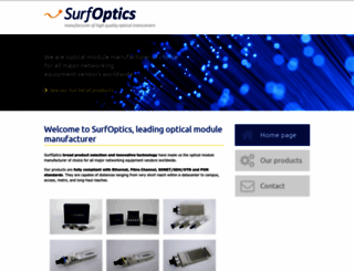surf-optics.com screenshot