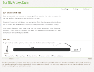 surfbyproxy.com screenshot