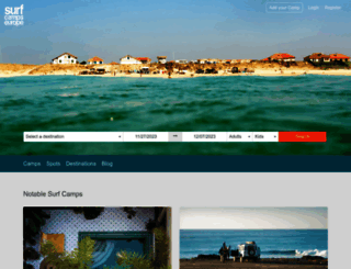 surfcampseurope.com screenshot