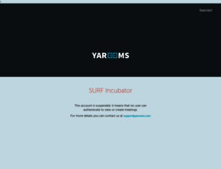 surfincubator.yarooms.com screenshot