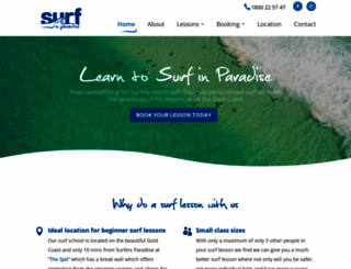 surfinparadise.com.au screenshot