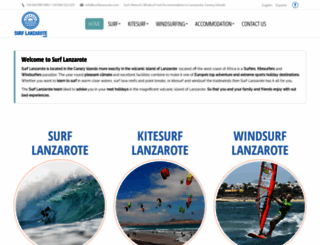 surflanzarote.com screenshot