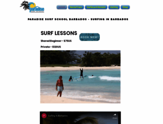 surflessonsbarbados.com screenshot