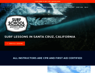 surfschoolsantacruz.com screenshot