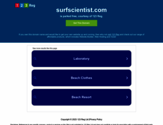 surfscientist.com screenshot