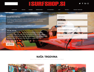 surfshop.si screenshot