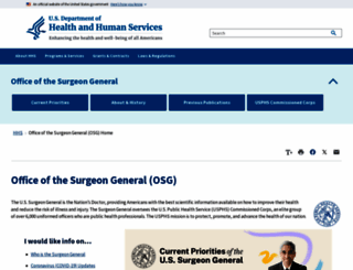 surgeongeneral.gov screenshot