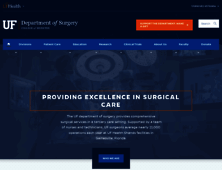 surgery.med.ufl.edu screenshot